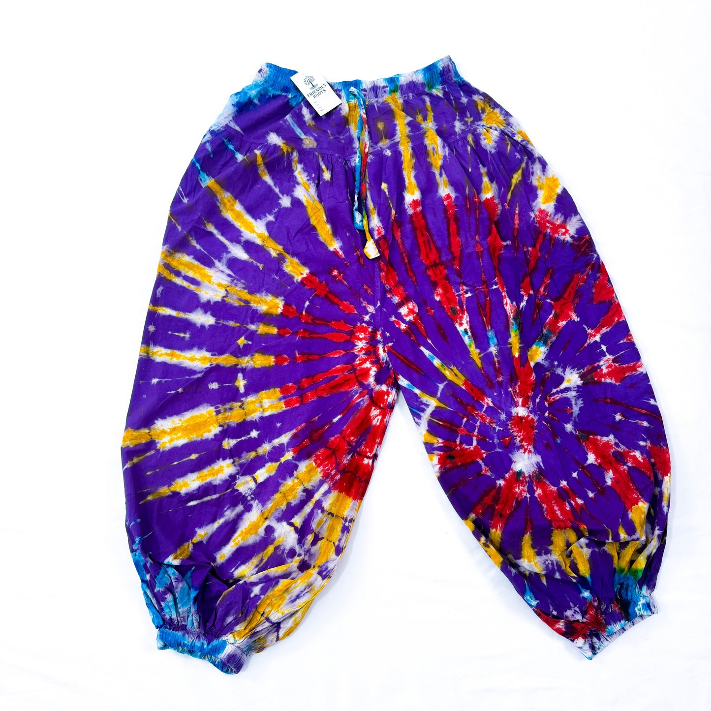 Majestic Purple Tie-Dye Harem Pants