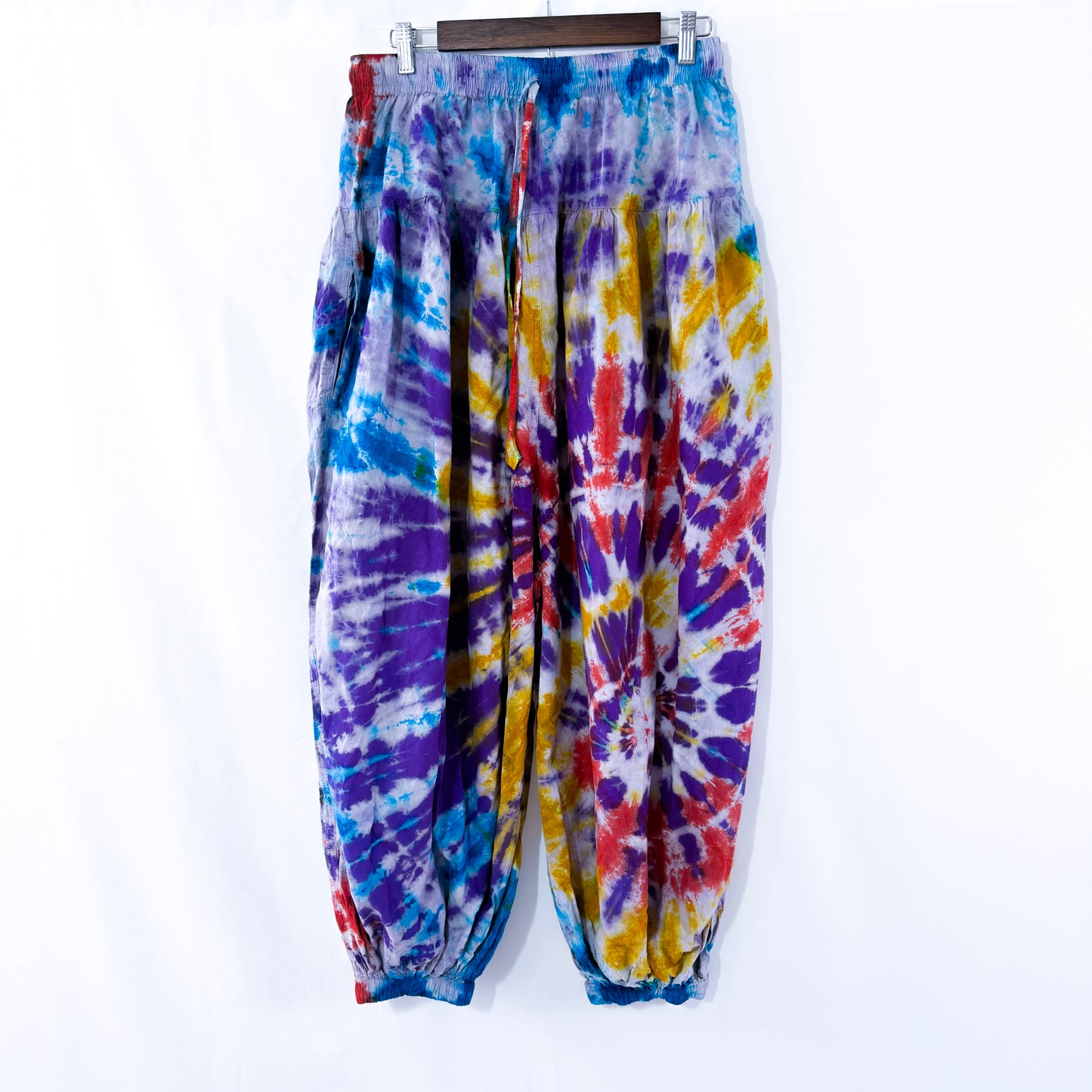 Multicolor Tie-Dye Harem Pants