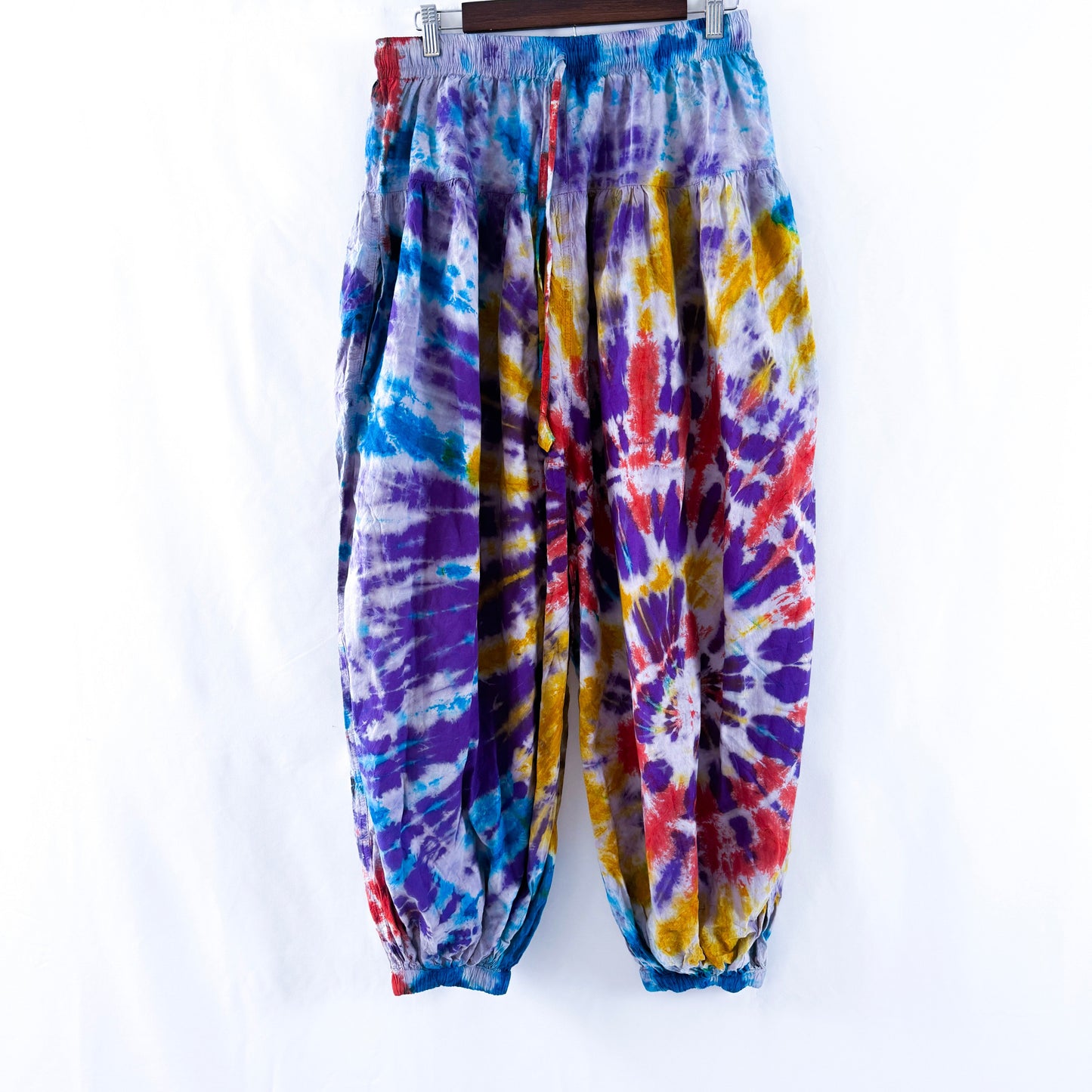 Multicolor Tie-Dye Harem Pants