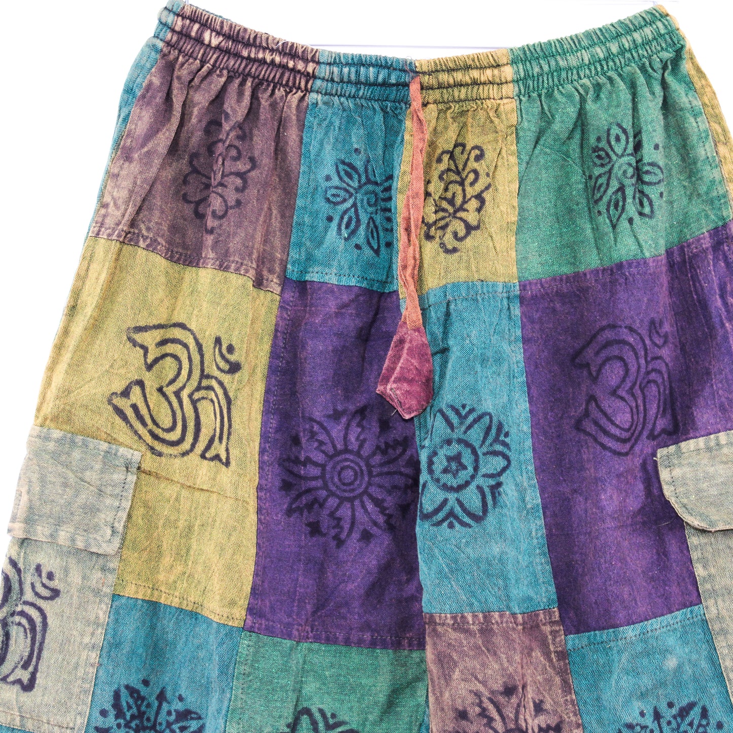 Beautiful boho patchwork hippie shorts unisex