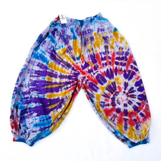 Multicolor Tie-Dye Harem Pants