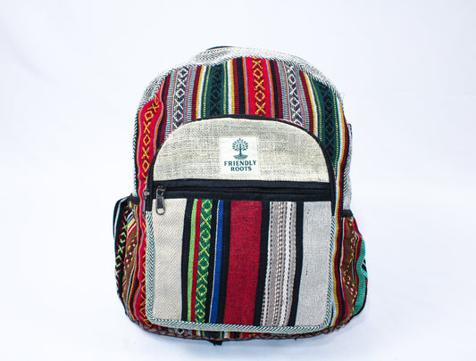 Bohemian Colorful Hemp Patchwork  Backpack