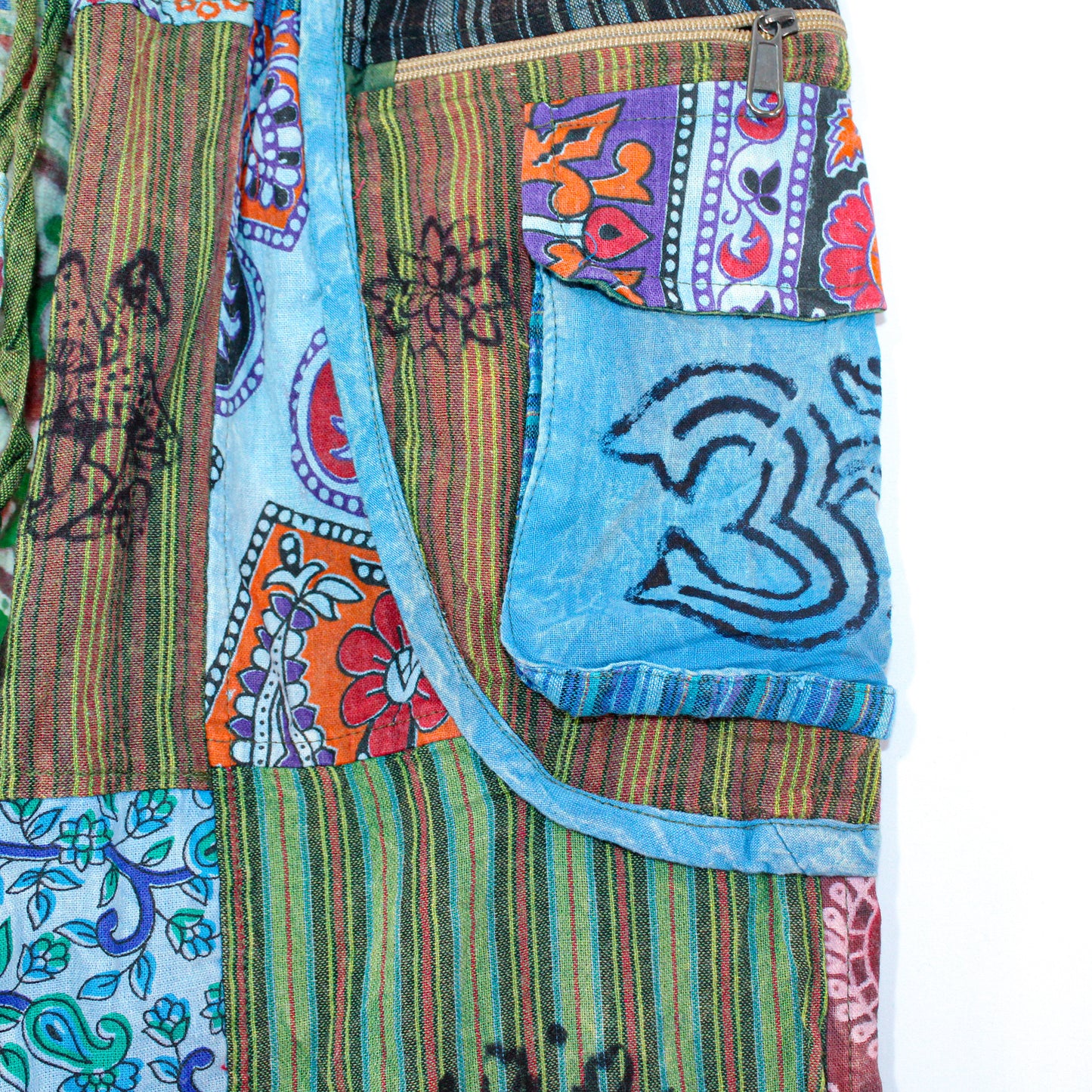 Bohemian Rhapsody Patchwork Pants in Three Earthy Tones