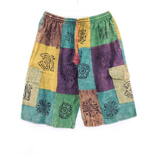 Beautiful boho patchwork hippie shorts unisex