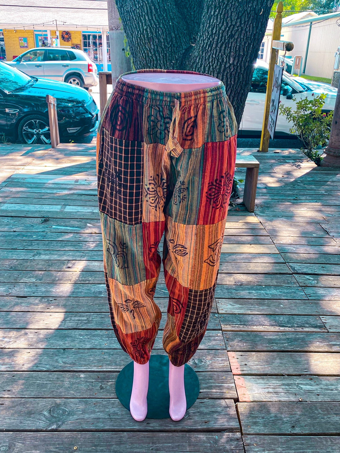 Boho hippie patchwork pants